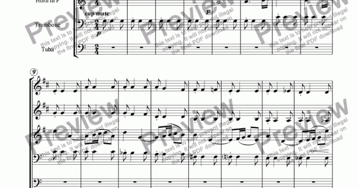 brass quintet sheet music free