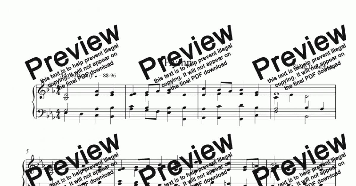 free download hymns sheet music pdf