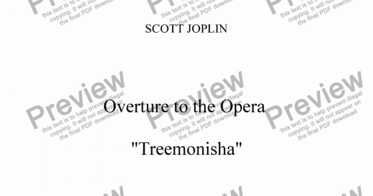 Overture Treemonisha Download Sheet Music Pdf File