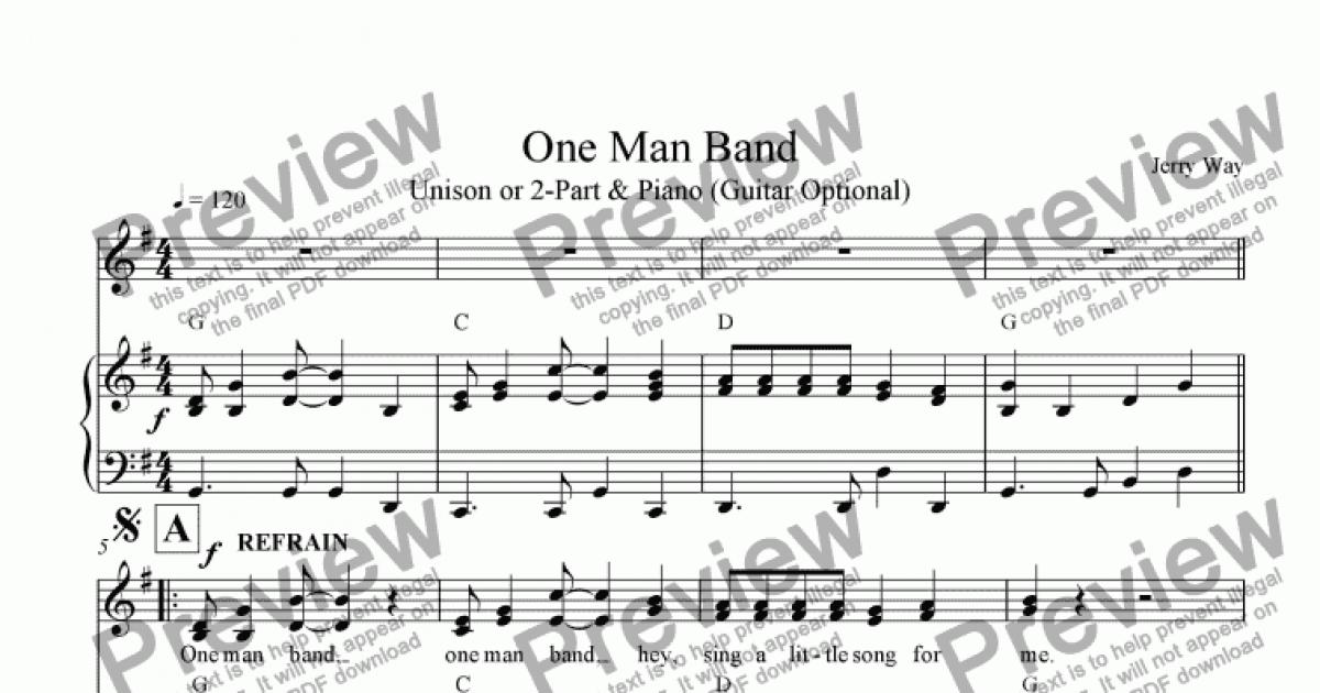 one man band chords