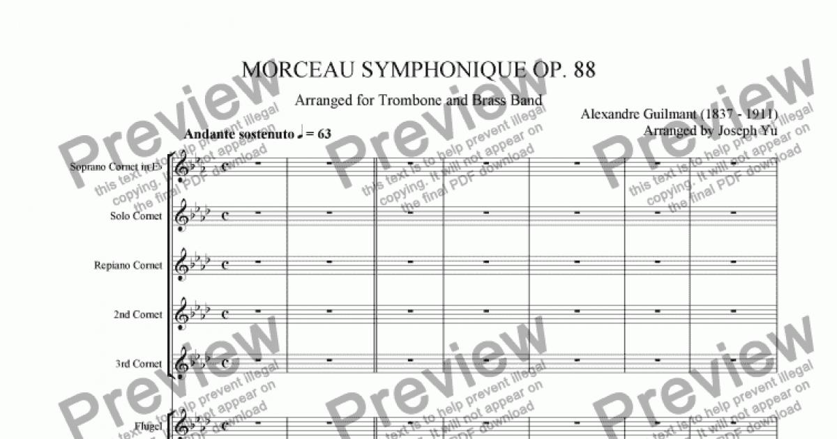 alexandre guilmant morceau symphonique program notes