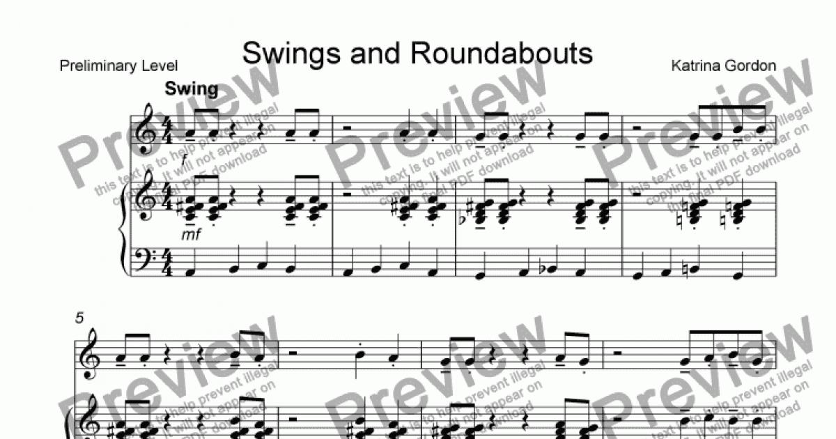 Swings and Roundabouts Download Sheet Music PDF file