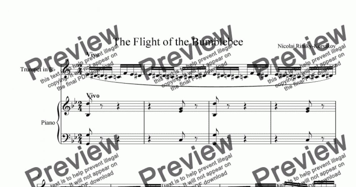 The Flight Of The Bumblebee For Trumpet With Piano Accompaniment Pdf