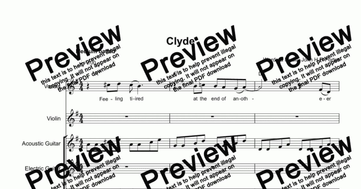 Clyde V1 Download Sheet Music PDF file