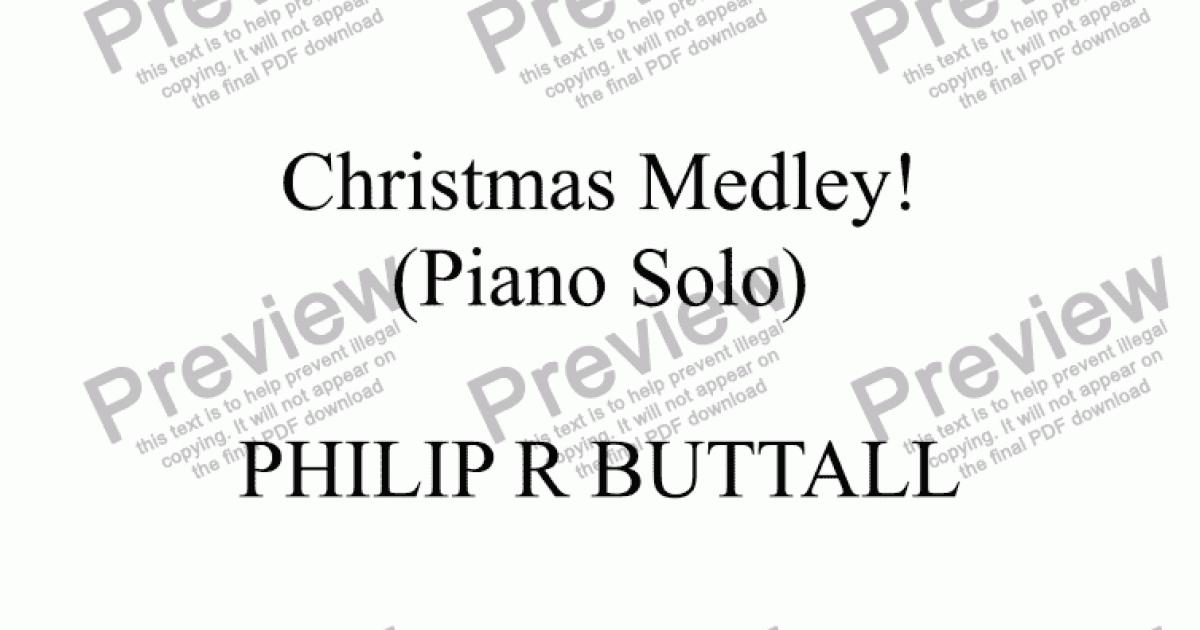 Christmas Medley! (Piano Solo) - Download Sheet Music PDF file