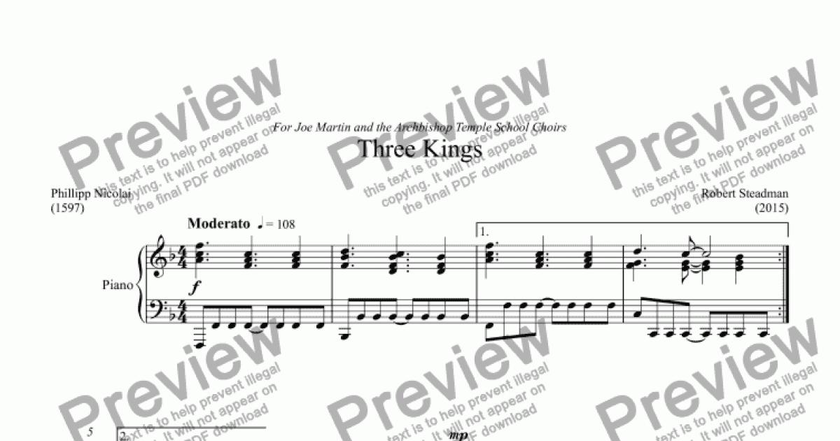 Three Kings - Download Sheet Music PDF file