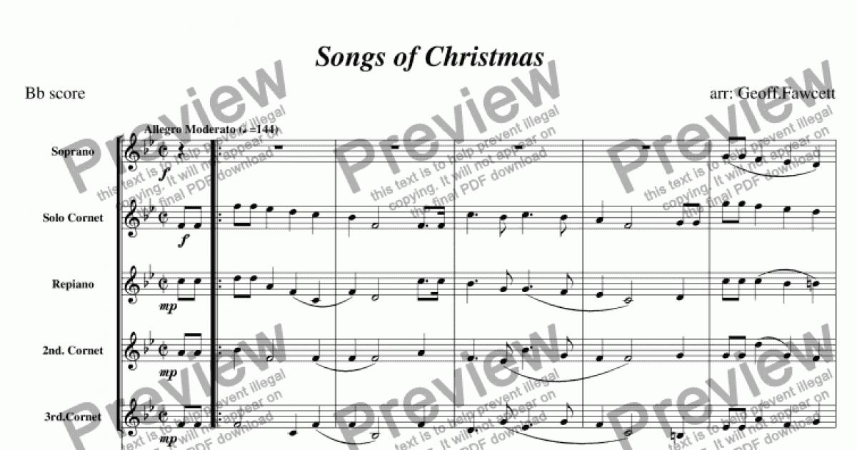 Songs of Christmas pts.1 &amp; 2 - Download Sheet Music PDF file