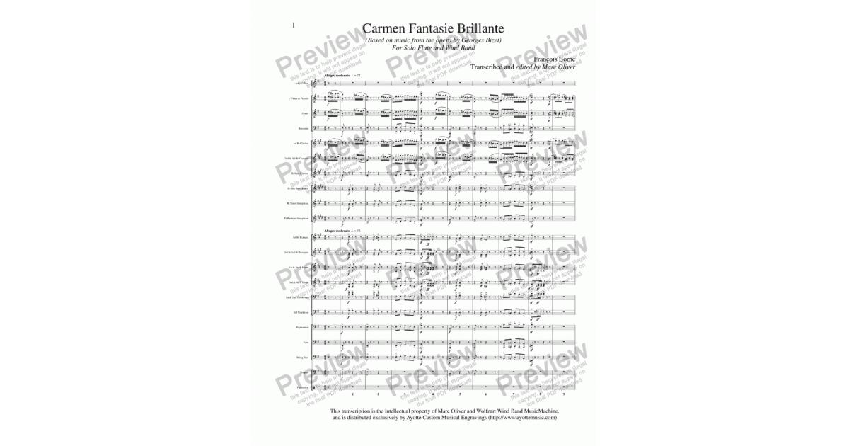carmen fantasy trumpet pdf