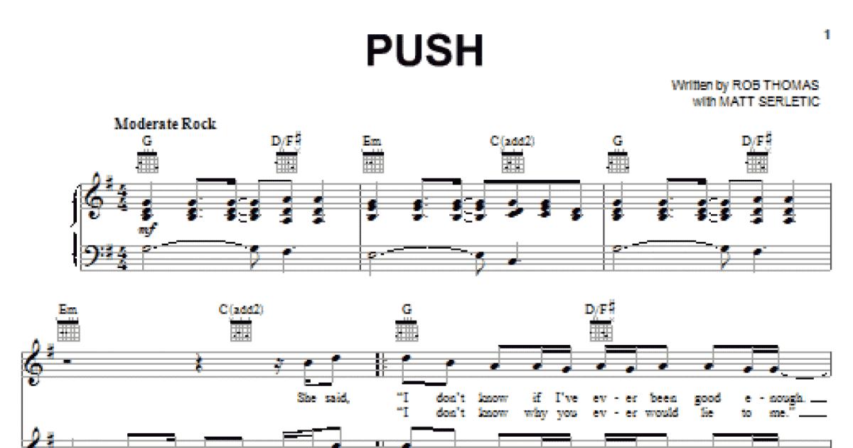 push matchbox 20 guitar chords