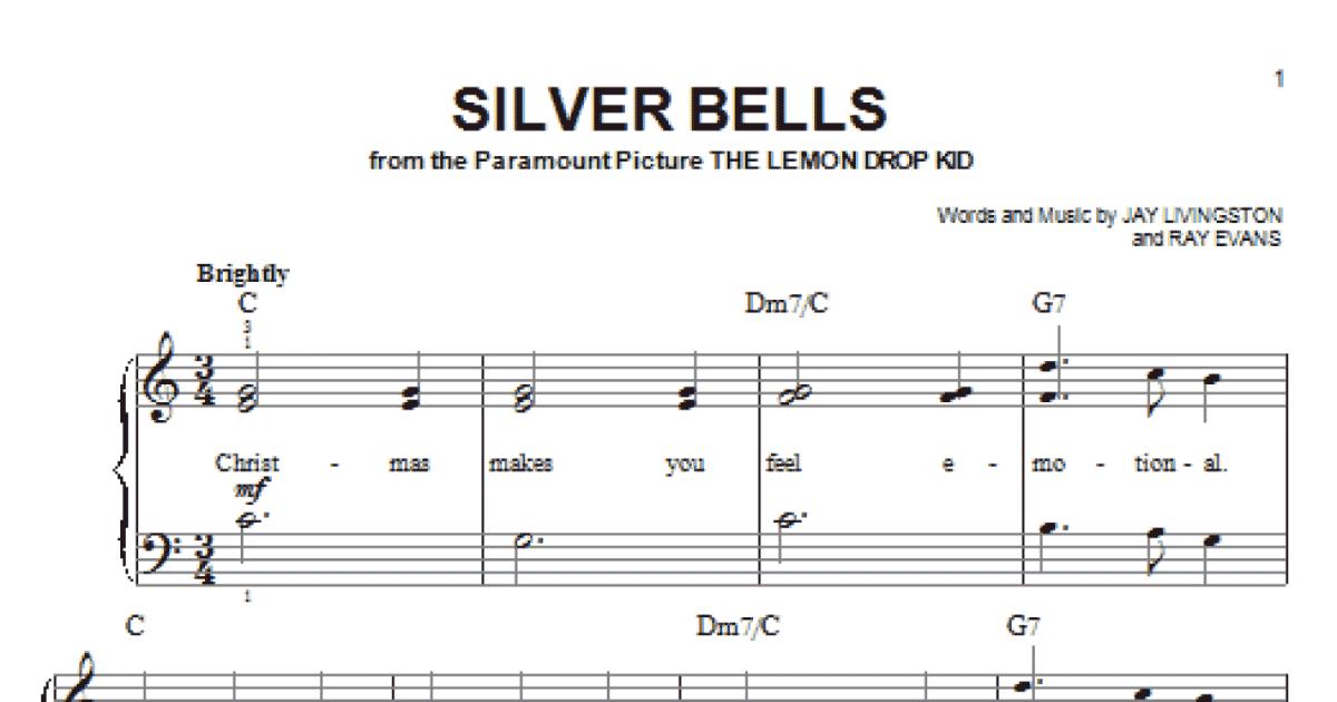 Silver Bells (Easy Piano) Print Sheet Music Now