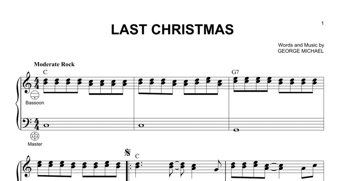 Last Christmas (Accordion) - Print Sheet Music Now