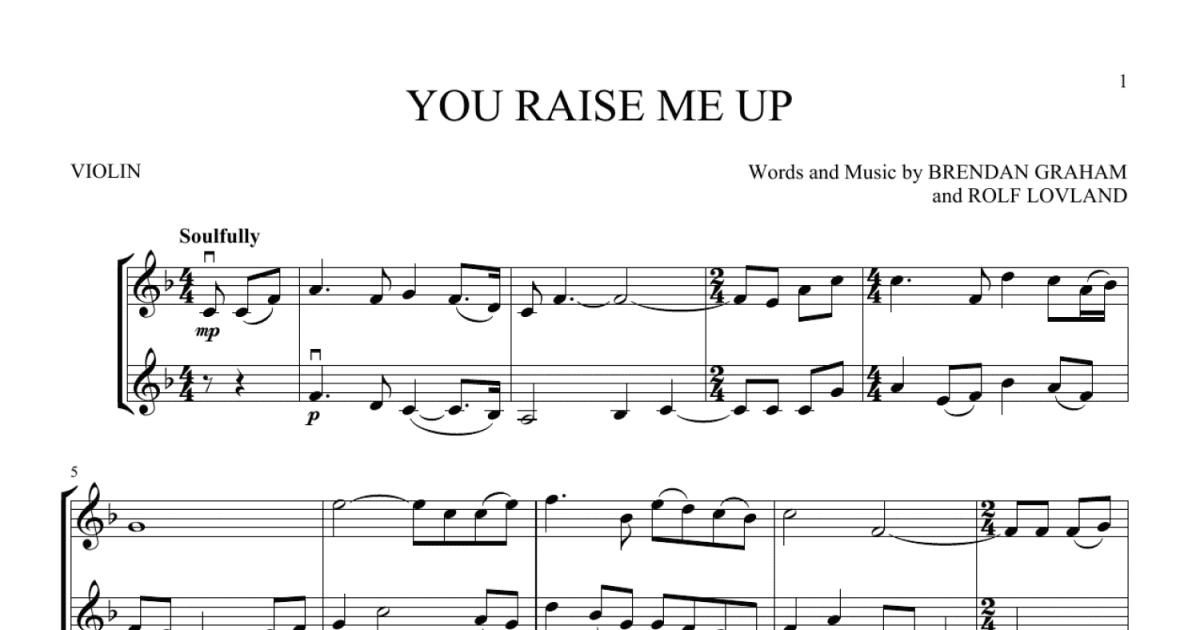 You Raise Me Up (Violin Duet) - Print Sheet Music Now