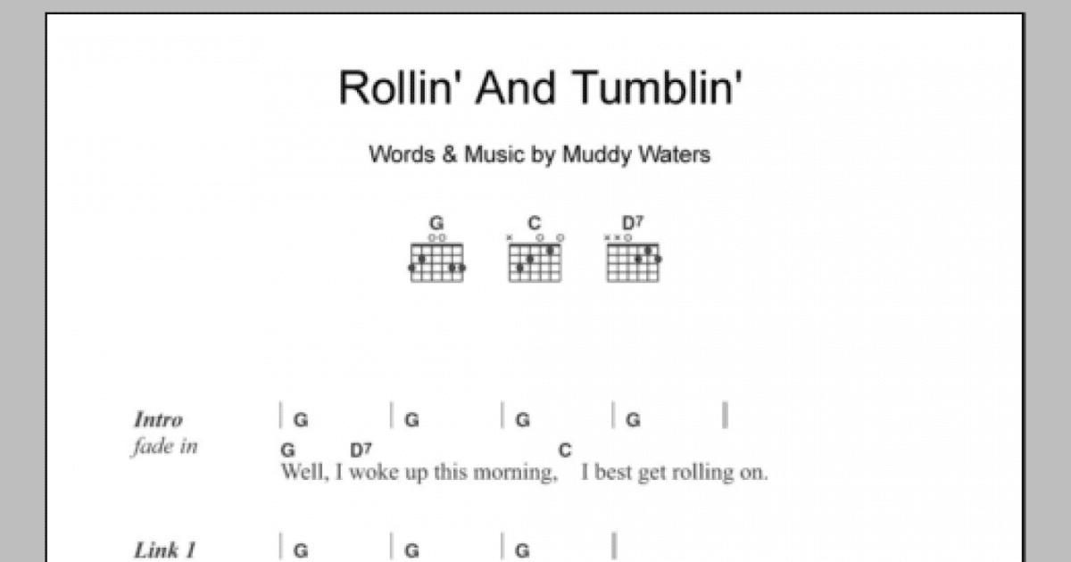 Rollin And Tumblin Guitar Chords Lyrics Print Sheet Music Now