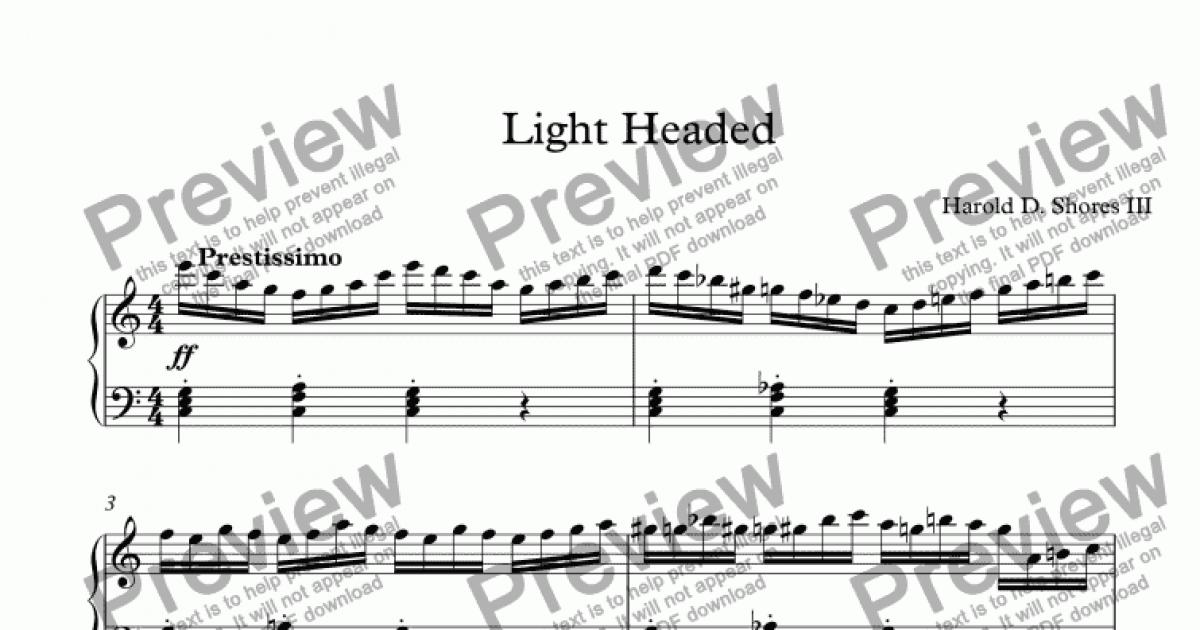 light-headed-download-sheet-music-pdf-file