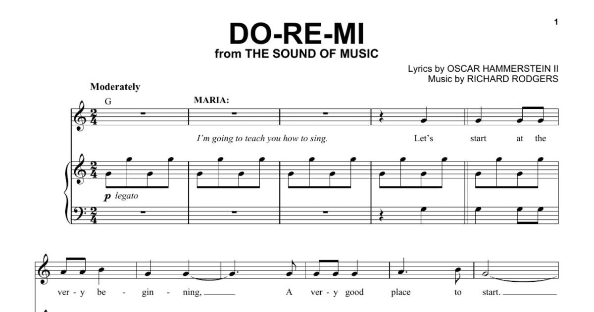 Do-Re-Mi (from The Sound of Music) (Piano & Vocal) - Print Sheet Music