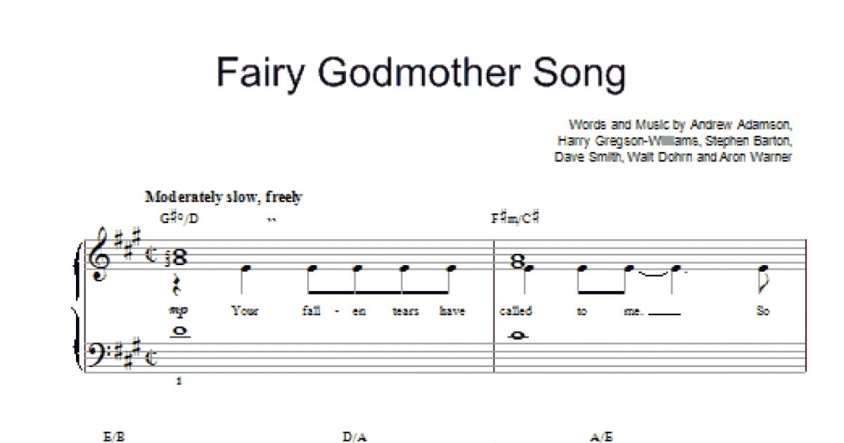 Fairy Godmother Song (Easy Piano) Print Sheet Music Now