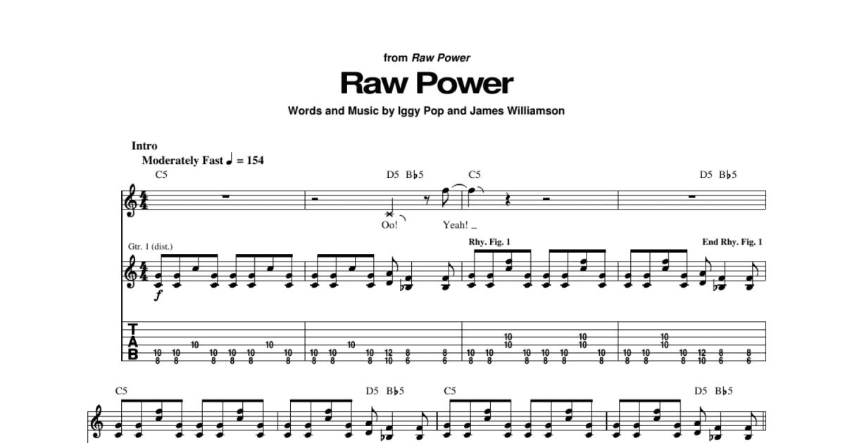 raw power tabs