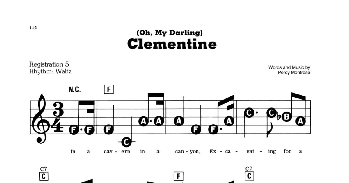 Oh My Darling Clementine E Z Play Today Print Sheet Music Now