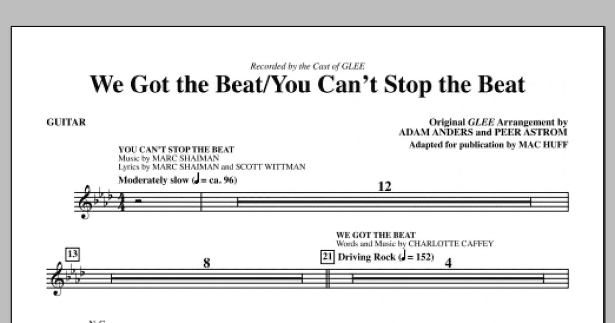 We Got The Beat You Can T Stop The Beat Guitar Choir Instrumental Pak