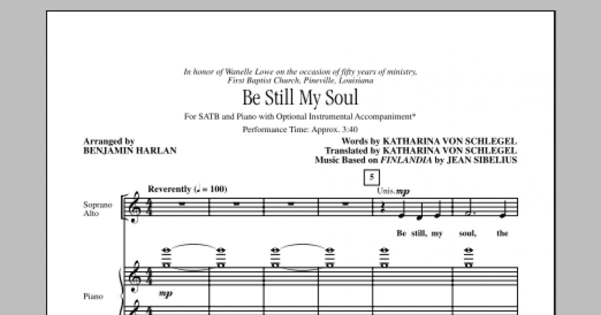 Be Still My Soul (SATB Choir) - Print Sheet Music Now