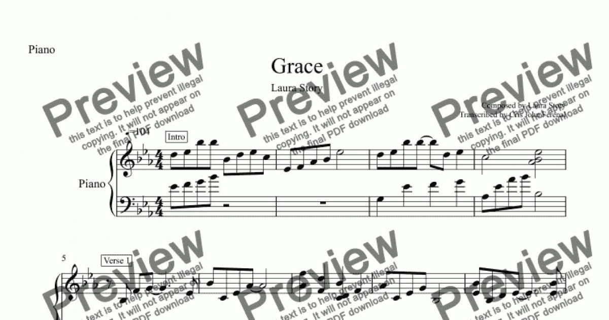 Grace - Laura Story - Download Sheet Music PDF file