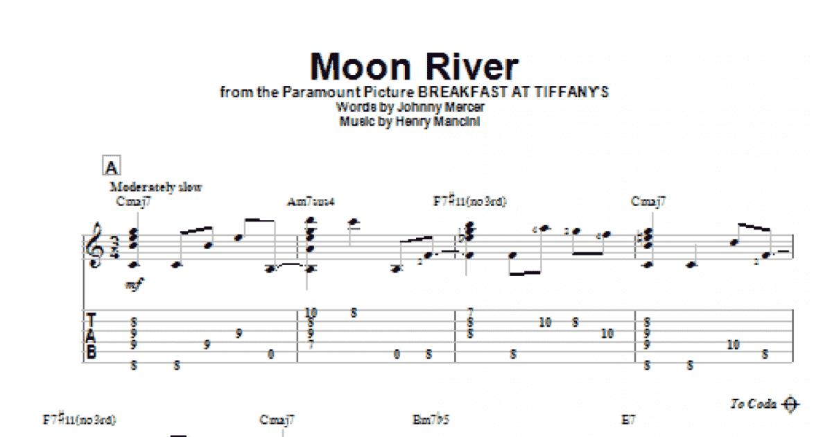 Moon River (Solo Guitar) - Print Sheet Music Now