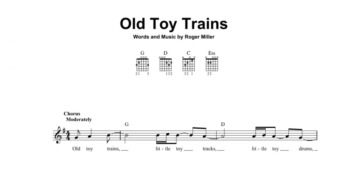 Old Toy Trains (Easy Guitar) - Print Sheet Music Now