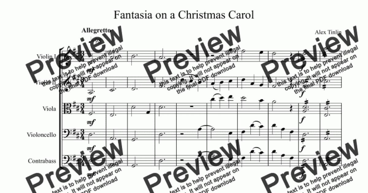 Fantasia On Christmas Carols 