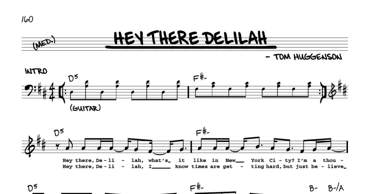 hey there delilah chords guitar