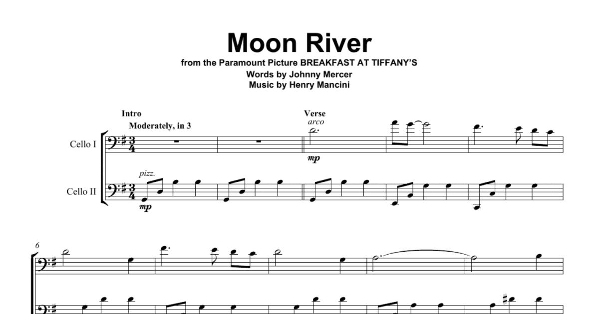 Moon River (cello Duet) - Print Sheet Music Now