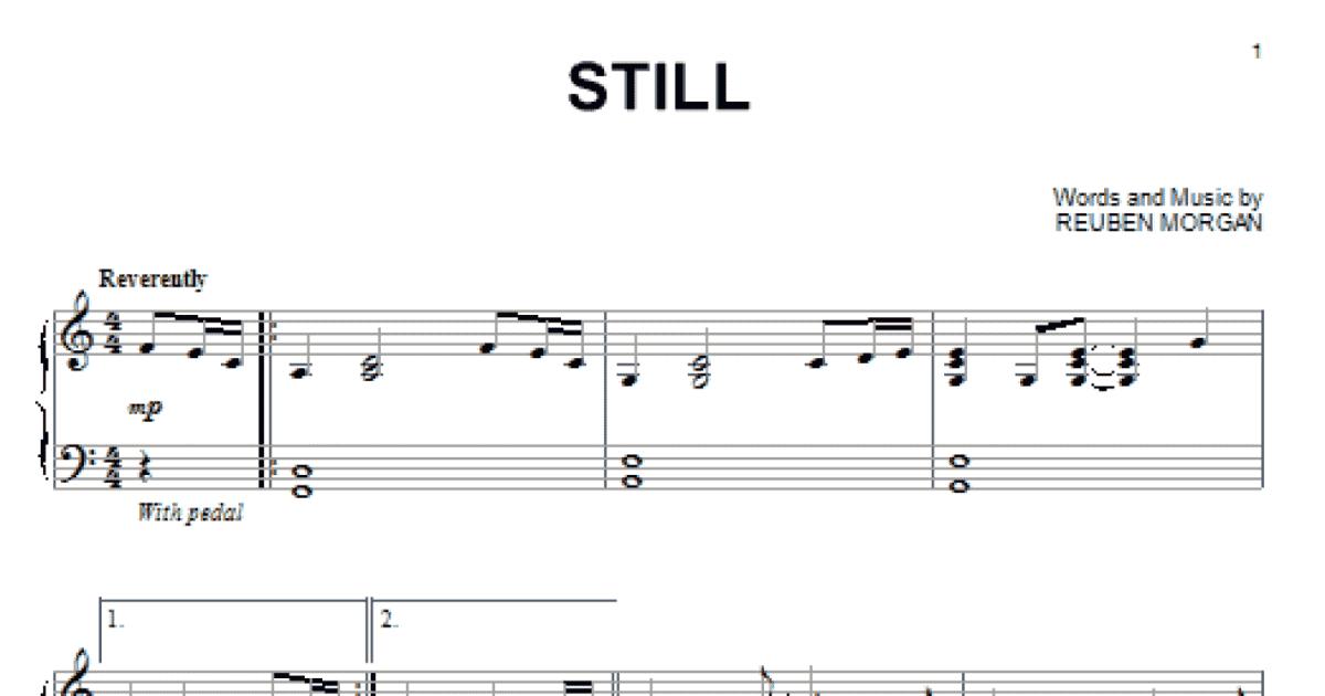 Still (Piano Solo) - Print Sheet Music Now