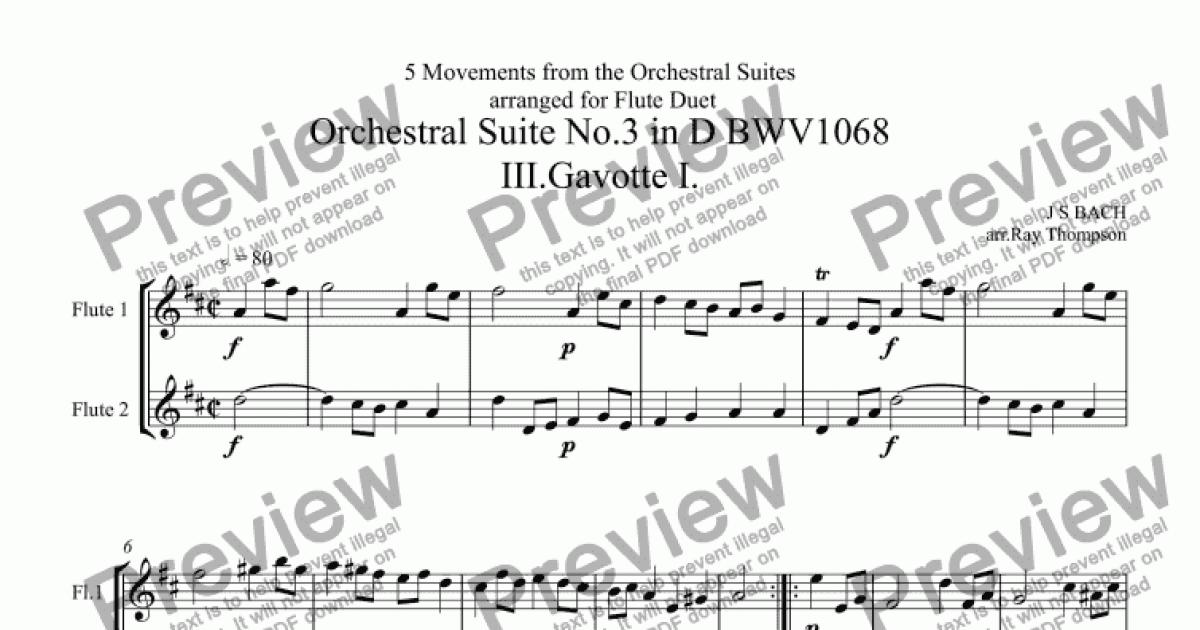 Bach: 5 Movements from Orchestral Suites Nos.2 & 3: Suite No.3 (D major ...