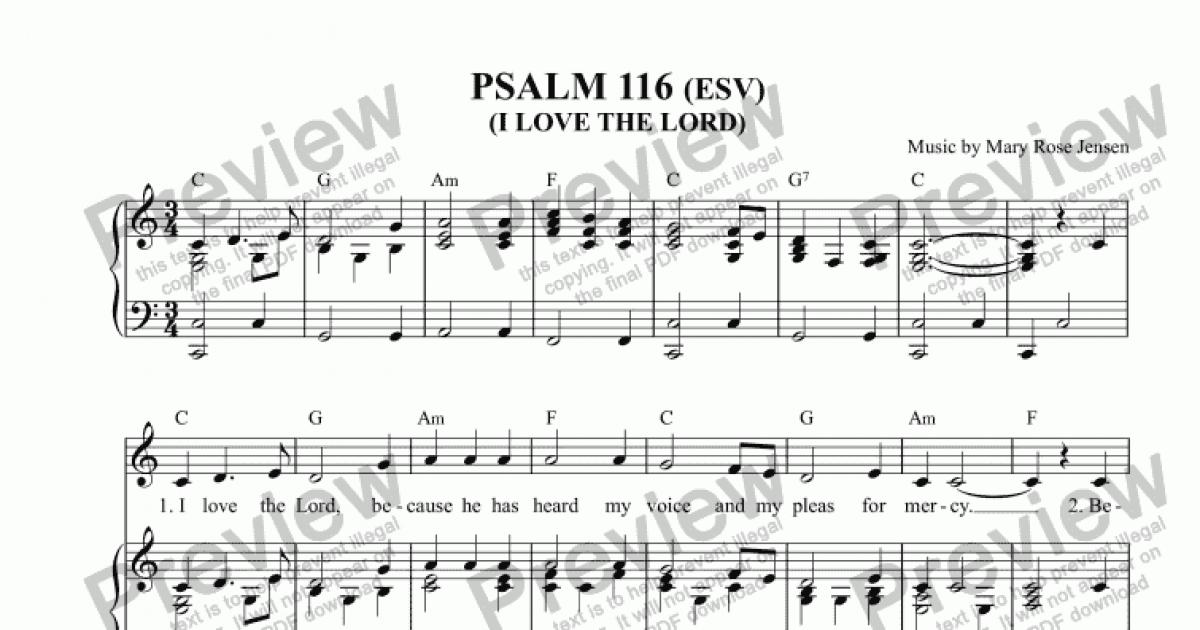 Psalm 116 (I Love You, Lord) Chords - WeAreWorship