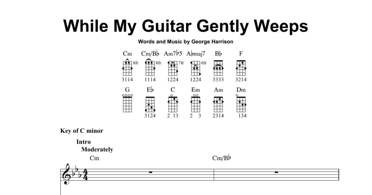 guitar gently weeps chords