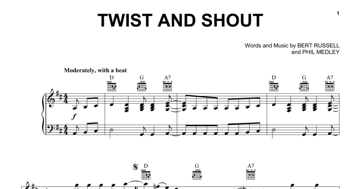 The Beatles: Twist And Shout sheet music for voice, piano or guitar