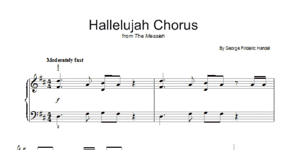 Hallelujah Chorus (vieglās klavieres) - drukaHallelujah Chorus (vieglās klavieres) - druka  