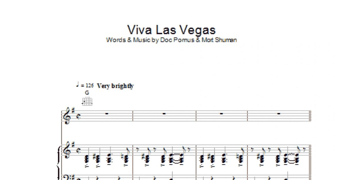 Viva Las Vegas (Piano, Vocal & Guitar Chords) - Print Sheet Music Now