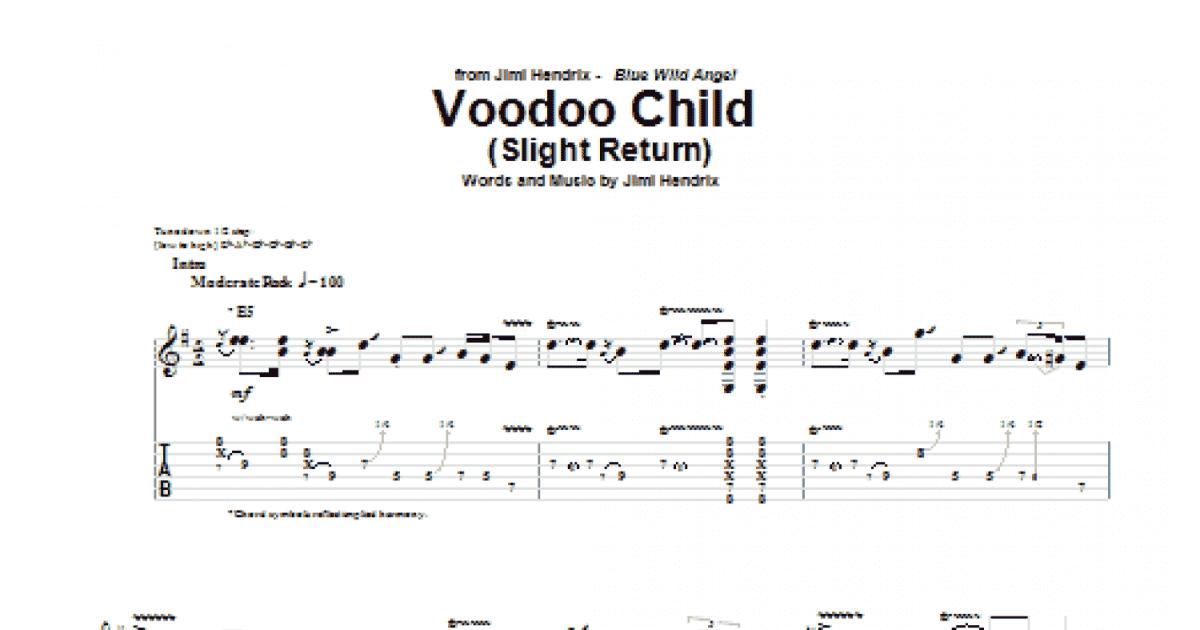 voodoo child guitar chords