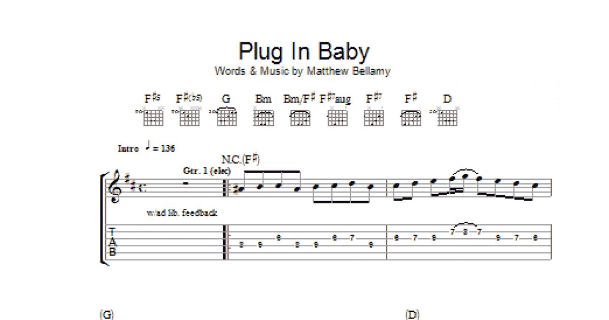 Plug In Baby (Guitar Tab) - Print Sheet Music Now