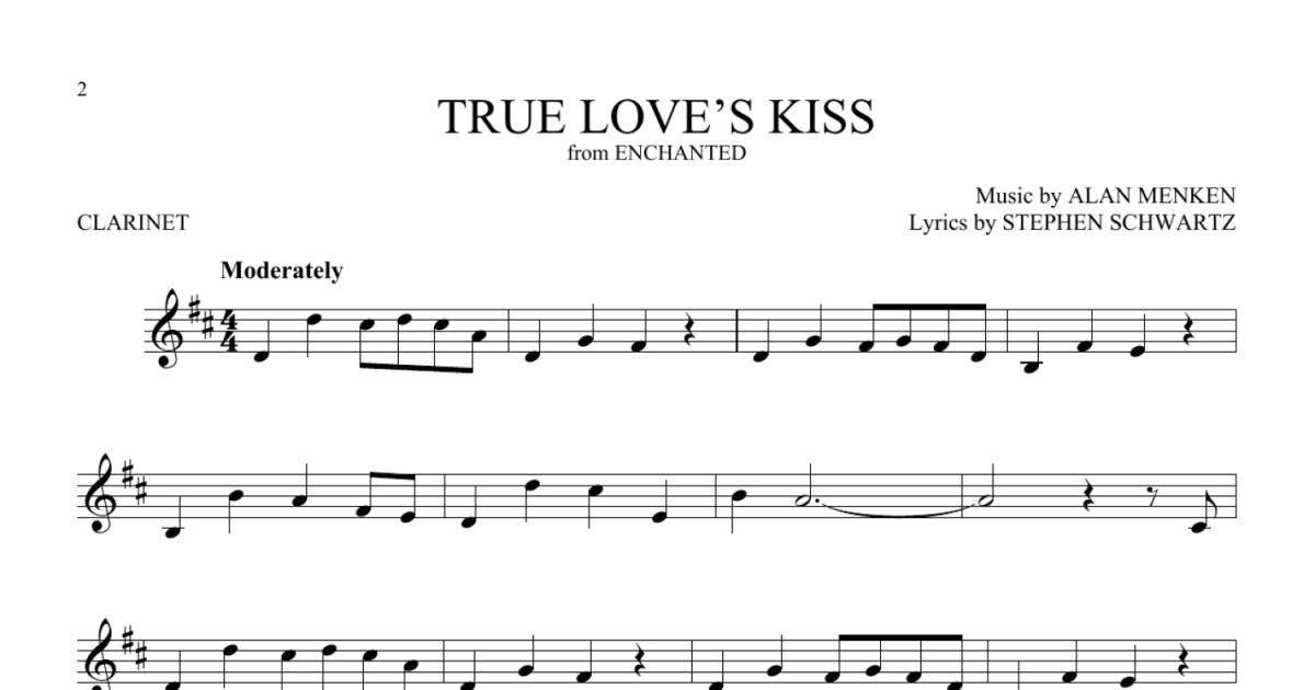 True Love's First Kiss sheet music for piano solo (PDF)