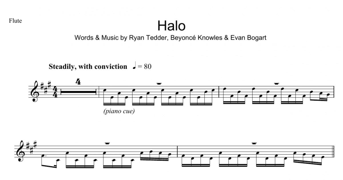 Halo (Flute Solo) - Print Sheet Music Now