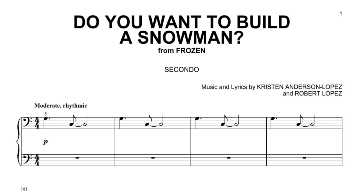 Do You Want To Build A Snowman? (from Frozen) (Clarinet Solo)