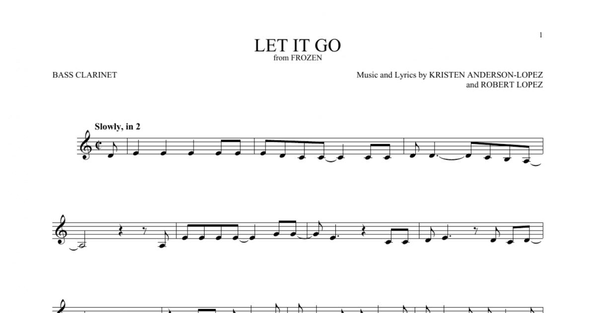 let it go clarinet