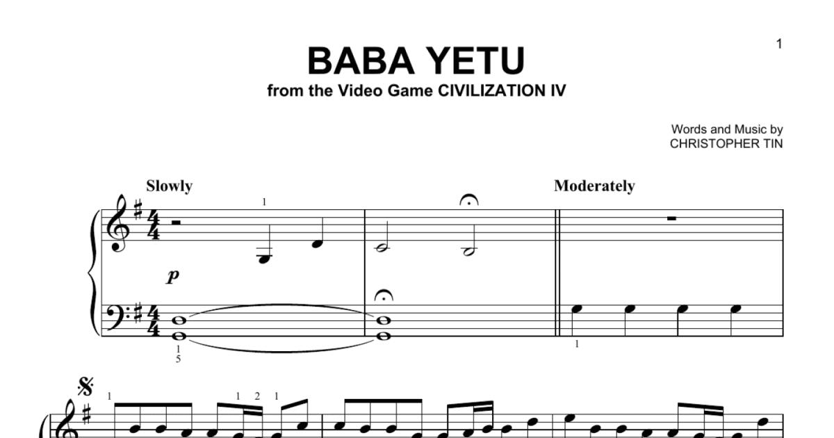 Baba Yetu (From The Video Game Civilization Iv) - Choral Satb