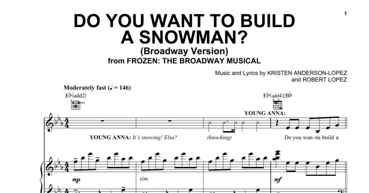 Do You Want To Build A Snowman? (from Frozen: The Broadway Musical