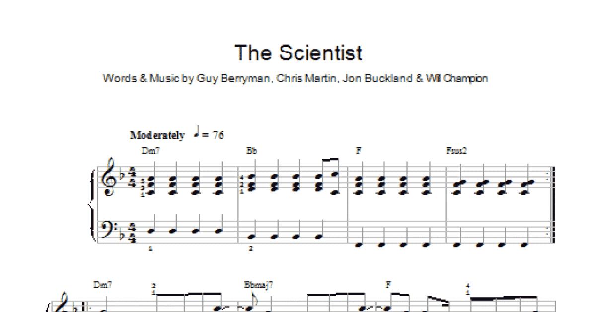 The Scientist (Easy Piano) Print Sheet Music Now