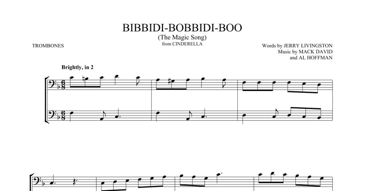 Bibbidi-Bobbidi-Boo (The Magic Song) (from Cinderella) (arr. Mark ...