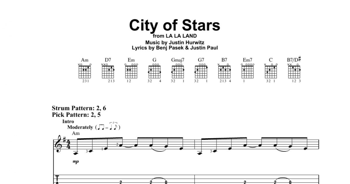 City of Stars La La Land - Ryan Gosling & Emma Stone - tab