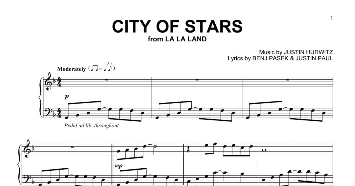 City of Stars by Benj Pasek - Handbell - Sheet Music