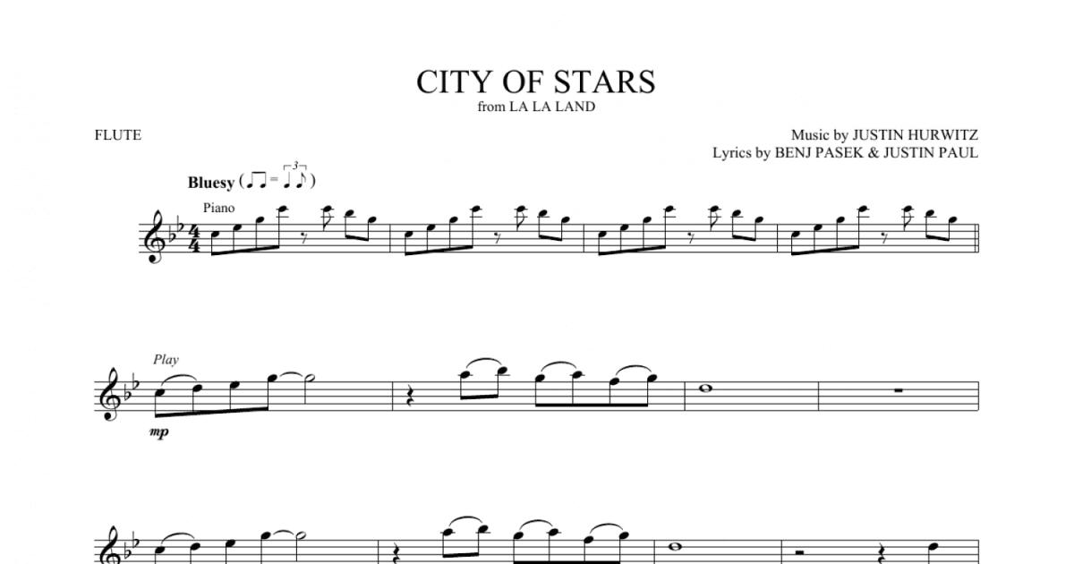 City Of Stars (from La La Land) Sheet Music, Ryan Gosling & Emma Stone, Piano, Vocal & Guitar Chords (Right-Hand Melody)